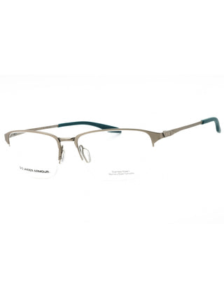 Under Armour UA 5047/G eyeglasses with black rectangular frames and clear lenses.