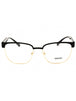 1436 - Matte Black/Gold/Clear demo lens