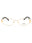 1252 - pale gold/clear demo lens