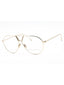 714 - GOLD/Clear demo lens