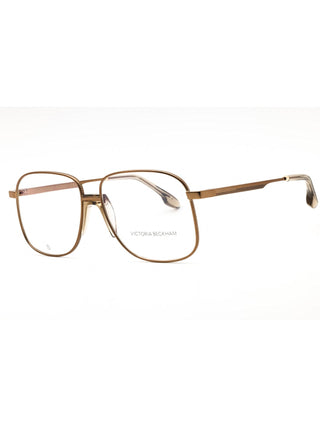 Victoria Beckham VB2134 gold-tone metal aviator eyeglasses with a classic thin-rimmed frame design.