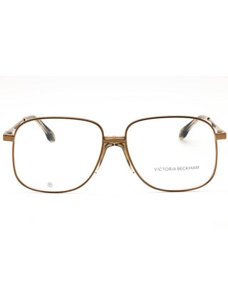 Victoria Beckham VB2134 gold-tone metal aviator eyeglasses with a classic thin-rimmed frame design.