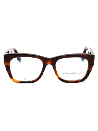 Victoria Beckham VB2660 women's eyeglasses with a sleek black acetate frame and gold temple accents.