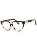 321 - STRIPED KHAKI HAVANA/Clear demo lens