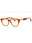 223 - STRIPED BLONDE HAVANA/Clear demo lens