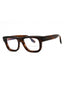 227 - BROWN HORN/Clear demo lens