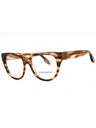 230 - STRIPED BROWN/clear demo lens
