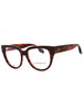 618 - STRIPED RED/clear demo lens
