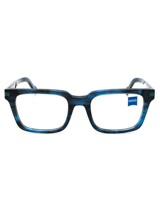 Zeiss ZS22522 black rectangular eyeglasses with thin metal frames.