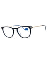 462 - NAVY HORN/clear demo lens