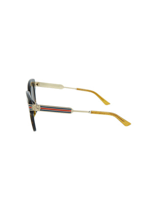 Gucci GG0281SA-002 Women's Havana Novelty Sunglasses (S)-AmbrogioShoes