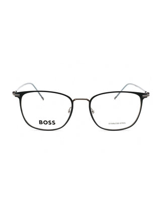Hugo Boss BOSS 1431 Eyeglasses Matte Blue Dark Ruthenium / Clear Lens-AmbrogioShoes