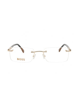 Hugo Boss BOSS 1551/B Metal Rectangular Men's Eyeglasses-AmbrogioShoes