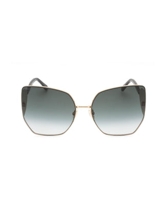 Jimmy Choo River/S Sunglasses Black Gold / Grey Gradient Women's-AmbrogioShoes