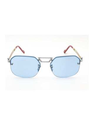 Porta Romana Mod. 1012 Sunglasses Silver Light Blue / Blue-AmbrogioShoes