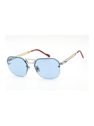 Porta Romana Mod. 1012 Sunglasses Silver Light Blue / Blue-AmbrogioShoes