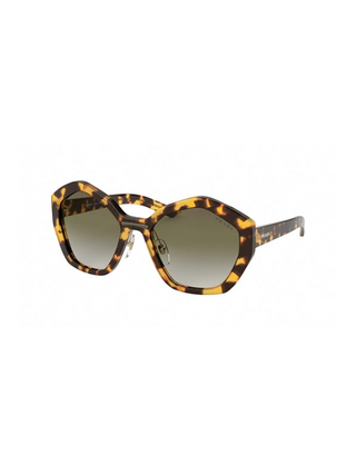 Prada 0PR 08XS Sunglasses Medium Havana/Green Gradient (S) Men's-AmbrogioShoes