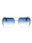 14W - shiny light ruthenium / gradient blue