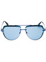 90V - shiny blue / blue