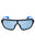 01X - shiny black  / blue mirror