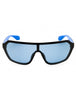 01X - shiny black  / blue mirror