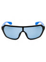 01X - shiny black  / blue mirror