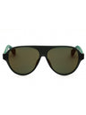 50Q - dark brown/other / green mirror