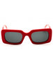67A - matte red / smoke