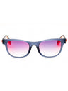 91L - matte blue / roviex mirror