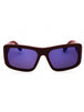 69X - shiny bordeaux / blue mirror