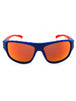 91L - matte blue / roviex mirror