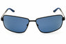 02M - matte black / blue polarized