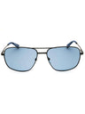 02M - matte black / blue polarized