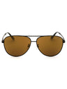 02G - matte black / brown mirror
