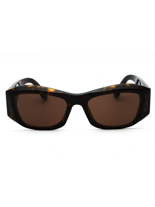 Balenciaga BB0397SA black oversized rectangular sunglasses with dark lenses.
