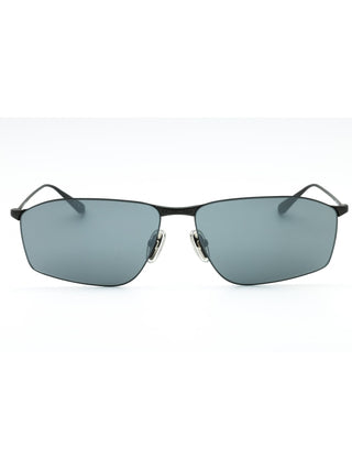 Balenciaga BB0413S men's rectangular metal sunglasses with dark lenses.
