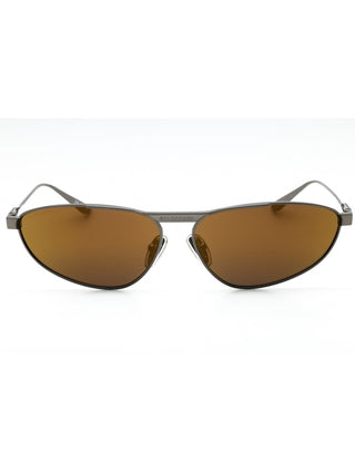 Balenciaga BB0417S unisex metal oval sunglasses with dark lenses.