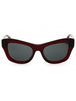 412887 - Transparent Bordeaux Burgundy/Dark Grey