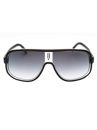 Carrera 1058/S sunglasses with black frames and blue/dark blue gradient lenses.