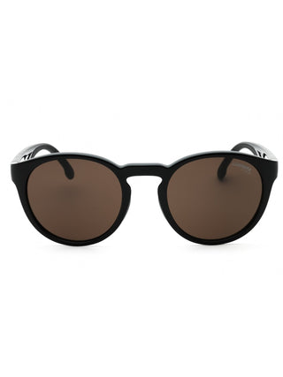 Carrera 8056/S matte black sunglasses with grey lenses.