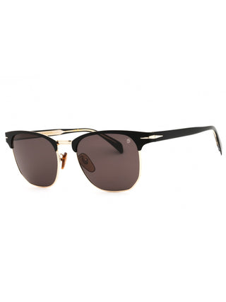 David Beckham DB 7057/F/S men's oval sunglasses featuring a sleek metal frame and classic design.
