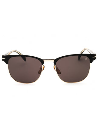 David Beckham DB 7057/F/S men's oval sunglasses featuring a sleek metal frame and classic design.