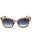200 - BROWN FLORAL/Blue Gradient