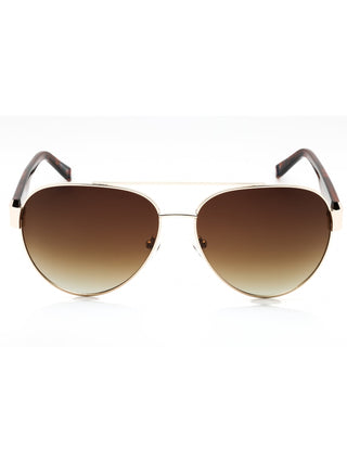 FILA SFI181 aviator sunglasses with black frames and dark tinted lenses.