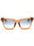 0D67 - SHINY LIGHT COGNAC / Blue Gradient