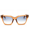 0D67 - SHINY LIGHT COGNAC / Blue Gradient