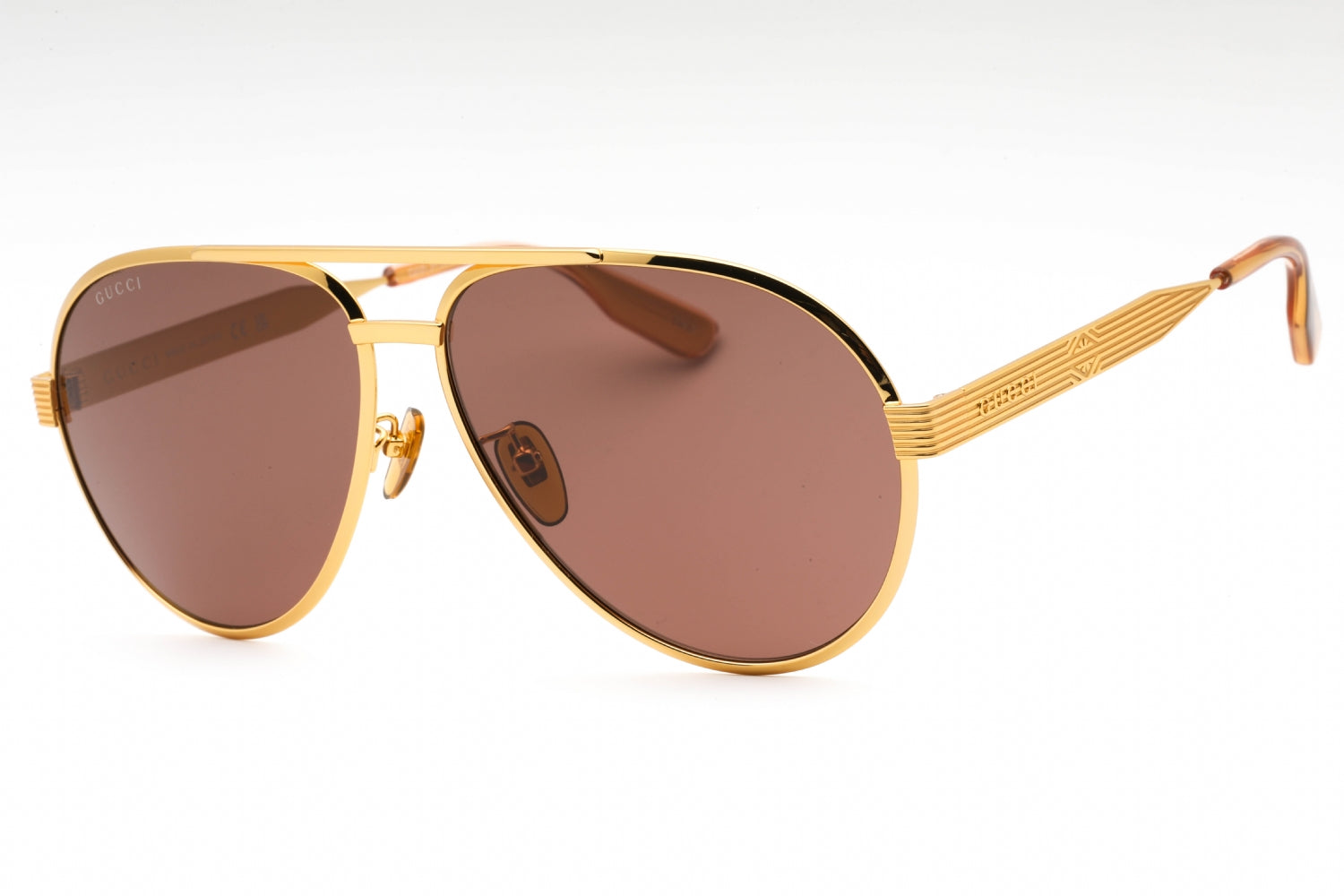 Gucci GG1513S Sunglasses GOLD GOLD BROWN Beverly Hills Eyewear