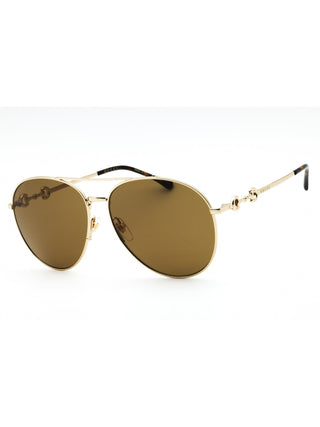 Gucci GG1698S Metal Aviator Women's Sunglasses