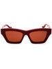 004 - Shiny solid burgundy / bordeaux