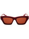 004 - Shiny solid burgundy / bordeaux